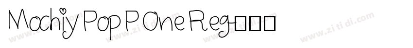 Mochiy Pop P One Reg字体转换